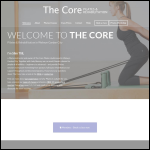 Screen shot of the The Core Pilates website.