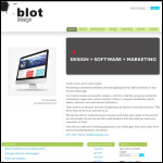 Screen shot of the Blot Design website.