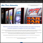 Screen shot of the Alan Davis Automatics website.