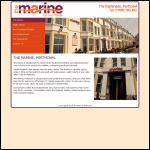 Screen shot of the Marine Hotel Porthcawl Ltd website.