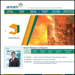 Screen shot of the Antam Ltd website.