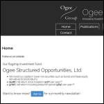 Screen shot of the Ogee Ltd website.