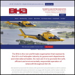 Screen shot of the The British Helicopter Association Ltd website.