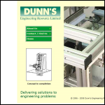 Screen shot of the Dunn Engineering Ltd website.