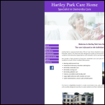 Screen shot of the Hartley Park (Plymouth) Management Co. Ltd website.