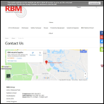 Screen shot of the R.B.M. Industrial Supplies Ltd website.