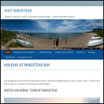 Screen shot of the Ringstead Caravan Company Ltd website.