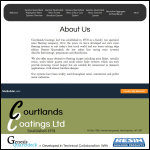 Screen shot of the Courtlands Coatings Ltd website.