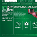Screen shot of the Loading Bay Service Ltd website.