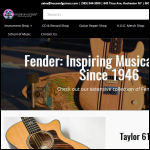 Screen shot of the House of Guitars Ltd website.