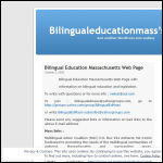 Screen shot of the Bilingual Students Ltd website.
