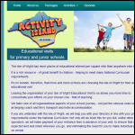 Screen shot of the Activity Island Ltd website.