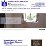 Screen shot of the Cotswold Treatments (PP) Ltd website.