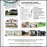 Screen shot of the Contractbuild Ltd website.
