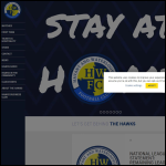 Screen shot of the Havant & Waterlooville Football Club Ltd website.