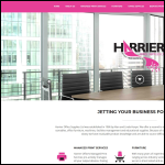 Screen shot of the Harrier Office Supplies Ltd website.