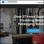 Screen shot of the B & P Packaging Ltd website.
