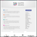 Screen shot of the The Cloth Merchants Association Uk Ltd website.