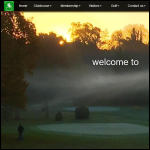 Screen shot of the Bexley Heath Golf Club,limited website.