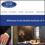 Screen shot of the British Institute of Verbatim Reporters website.