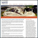Screen shot of the Cornish Chamber of Mines & Minerals website.
