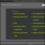 Screen shot of the Elite Technical Resourcing website.