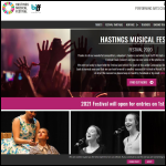 Screen shot of the The Hastings Musical Festival,limited website.