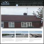 Screen shot of the B Adams Roofing website.