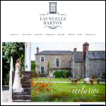 Screen shot of the Launcells Barton website.