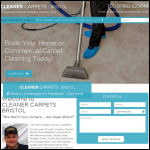 Screen shot of the Cleaner Carpets Bristol website.