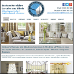 Screen shot of the Graham Horniblew Curtains and Blinds website.