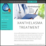 Screen shot of the Xanthelasma Treatment website.