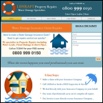 Screen shot of the LIFERAFT Property Repairs website.