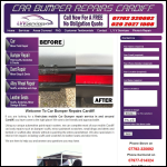 Screen shot of the Car Bumper Repairs Cardiff website.