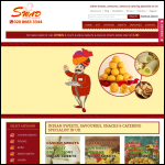 Screen shot of the Swad Sweets website.