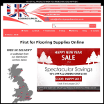 Screen shot of the UK Flooring Supplies Online website.