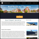Screen shot of the Roof Repair Ayrshire website.