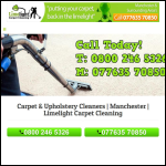 Screen shot of the limelight carpet cleaning website.