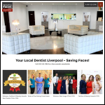 Screen shot of the Saving Faces Cosmetic Dental Practice website.