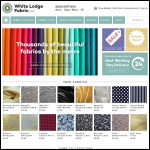 Screen shot of the White Lodge Fabric website.