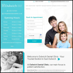 Screen shot of the Dulwich Dental Clinic website.