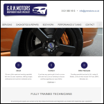 Screen shot of the GRN Motors website.