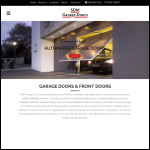 Screen shot of the SDM Garage Doors website.