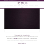 Screen shot of the Hot Drinks Online website.