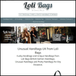 Screen shot of the Loli Bags Ltd website.