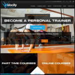 Screen shot of the Velocity PT Academy website.