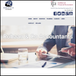 Screen shot of the Ruhaan & Co Accountants website.