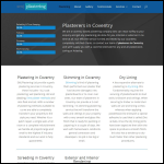 Screen shot of the SMJ Plastering Ltd website.