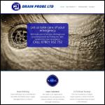 Screen shot of the Drain Probe Ltd website.