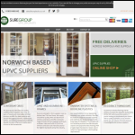 Screen shot of the Sure Group UPVC Specialists website.